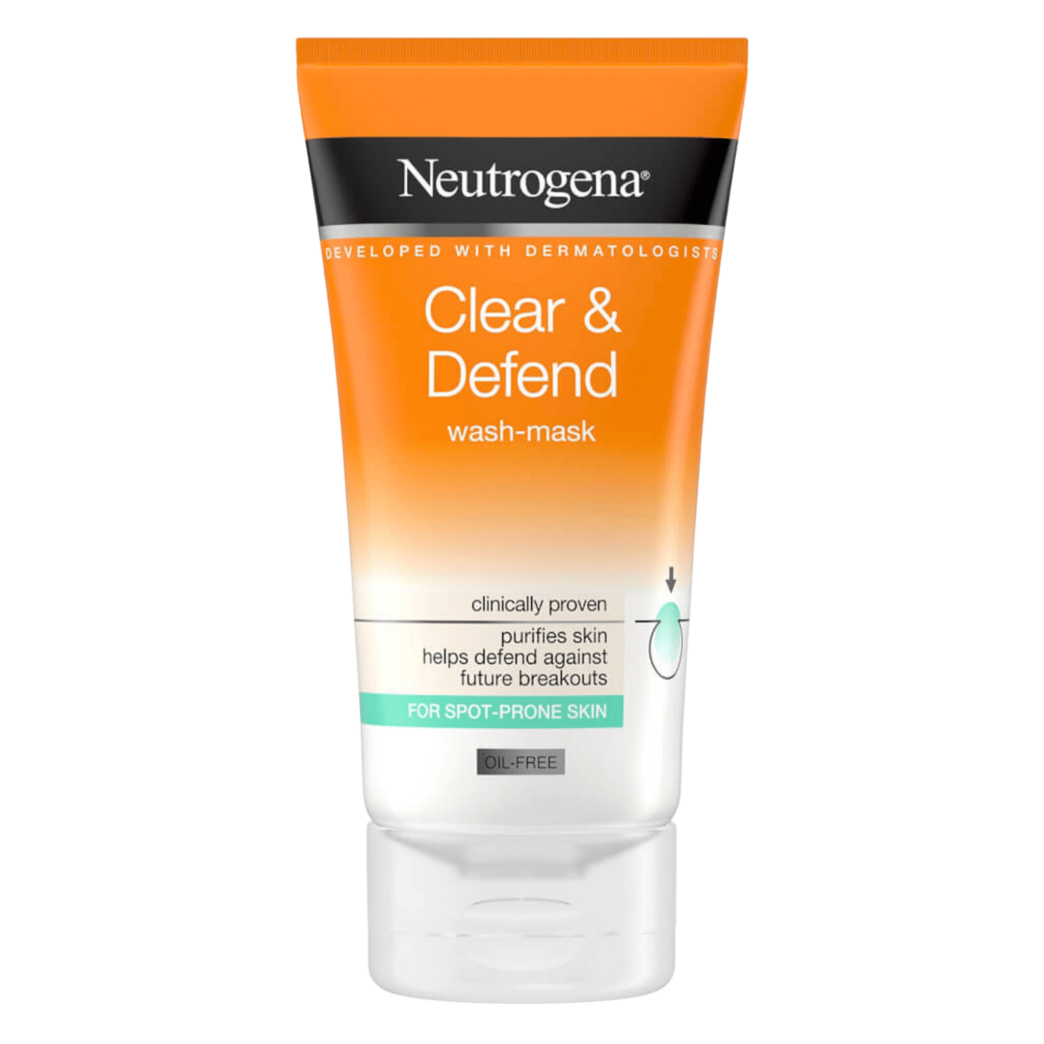 neutrogena clear & defend wash mask