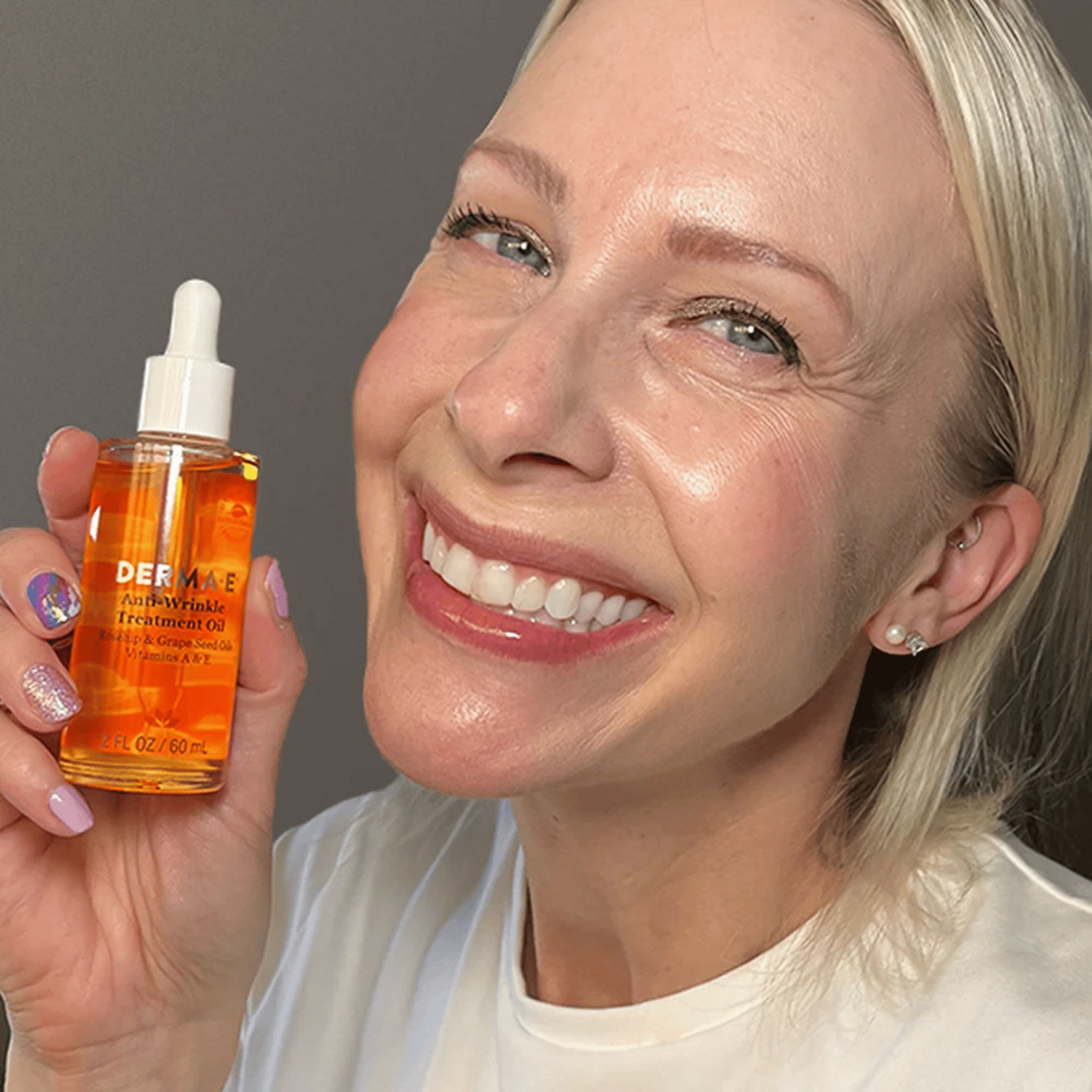 Derma E Anti-Wrinkle Treatment Oil 60ml - Reduces Wrinkles and Hydrates Skin