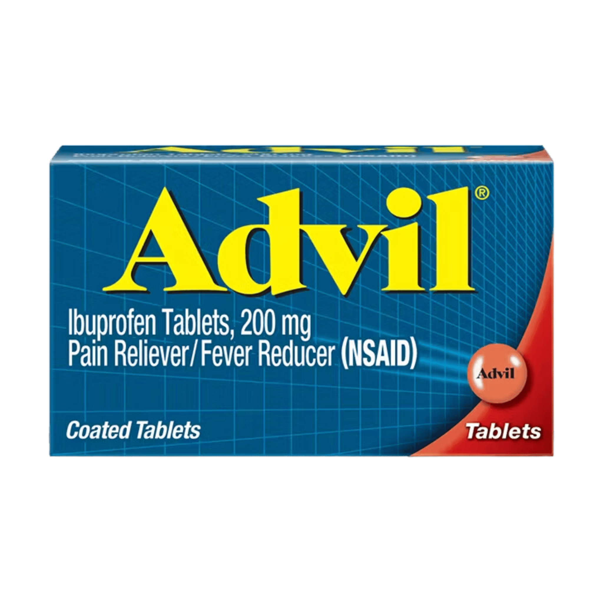 Advil Pain Relievers and Fever Reducer Coated Tablets, 200 Mg Ibuprofen, 200 Count