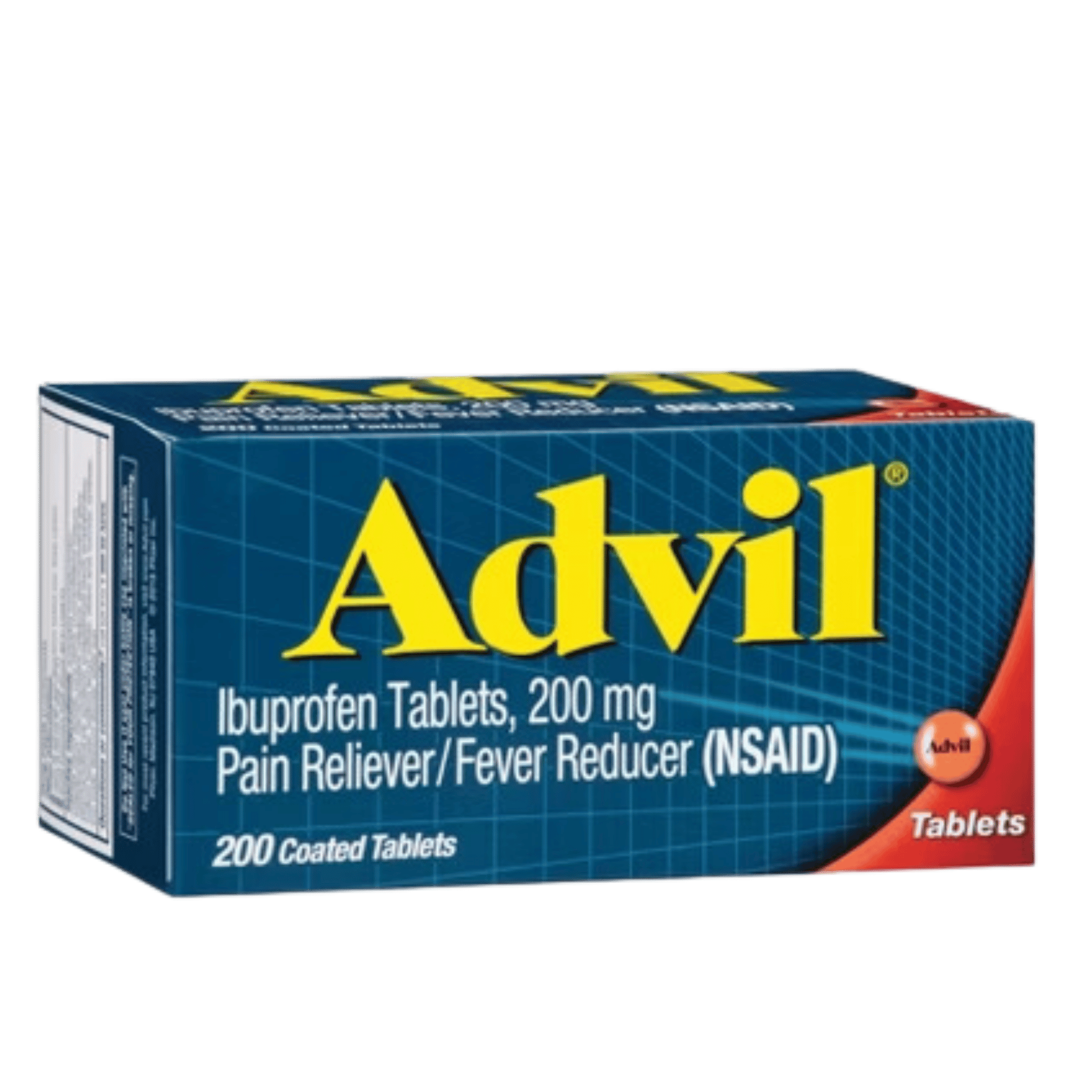 Advil Pain Relievers and Fever Reducer Coated Tablets, 200 Mg Ibuprofen, 200 Count