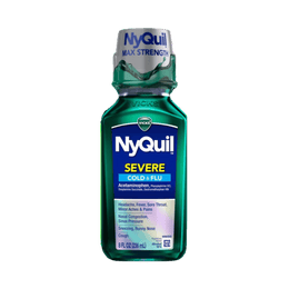 NyQuil SEVERE Maximum Strength Cough, Cold & Flu Night-time Relief Liquid (236 ml) Buy Online In Pakistan From SkinStash