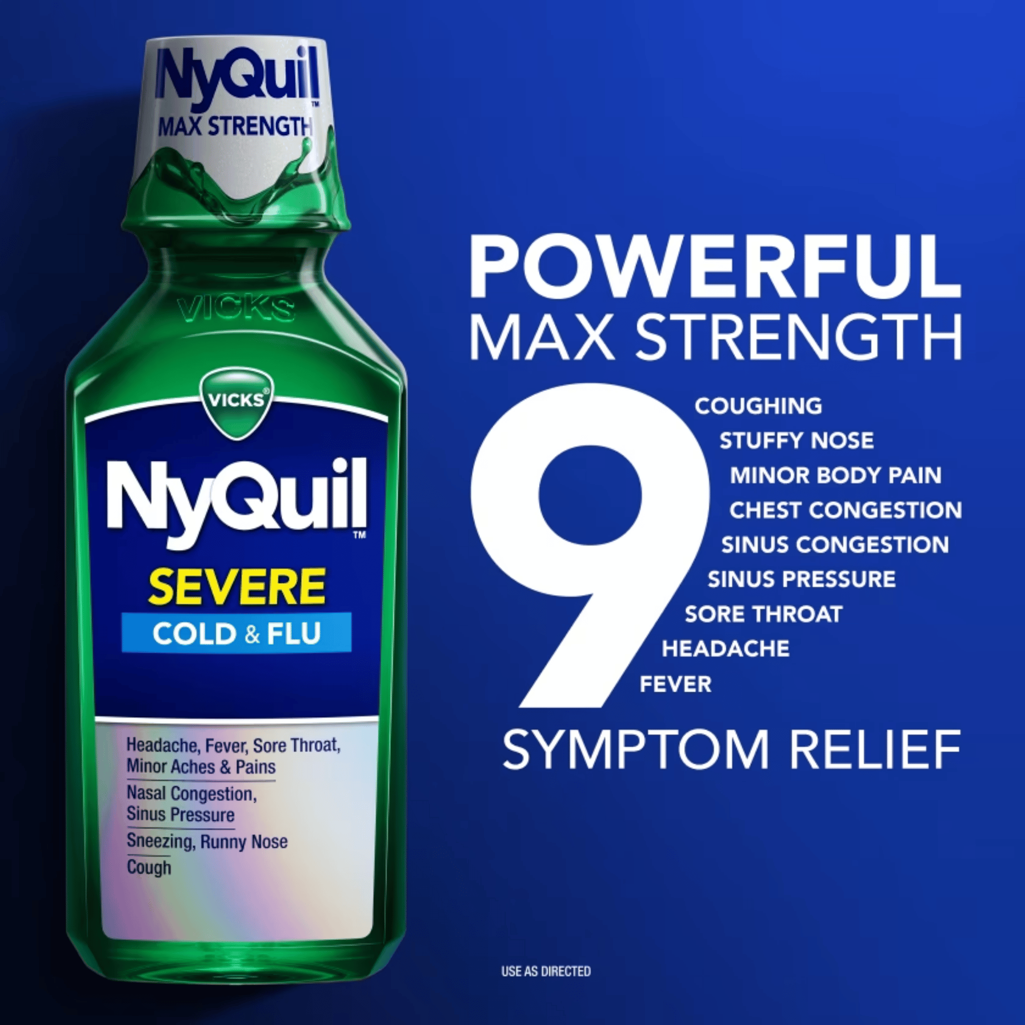 NyQuil SEVERE Maximum Strength Cough, Cold & Flu Night-time Relief Liquid (236 ml) Buy Online In Pakistan From SkinStash