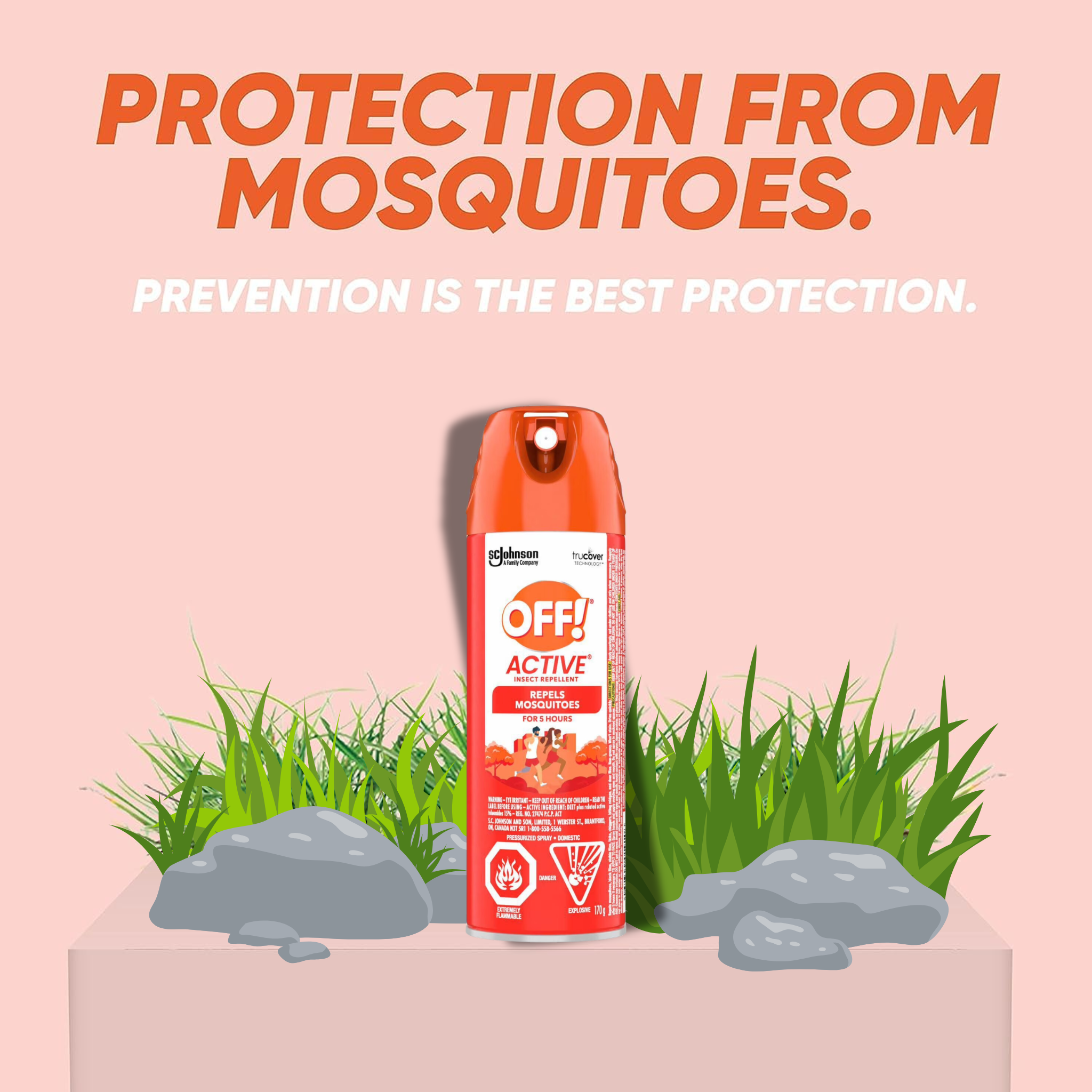 Buy Avialable In SkinStash OFF!® Deep Woods® Active Insect Repellent I Sweat Resistant (170g)