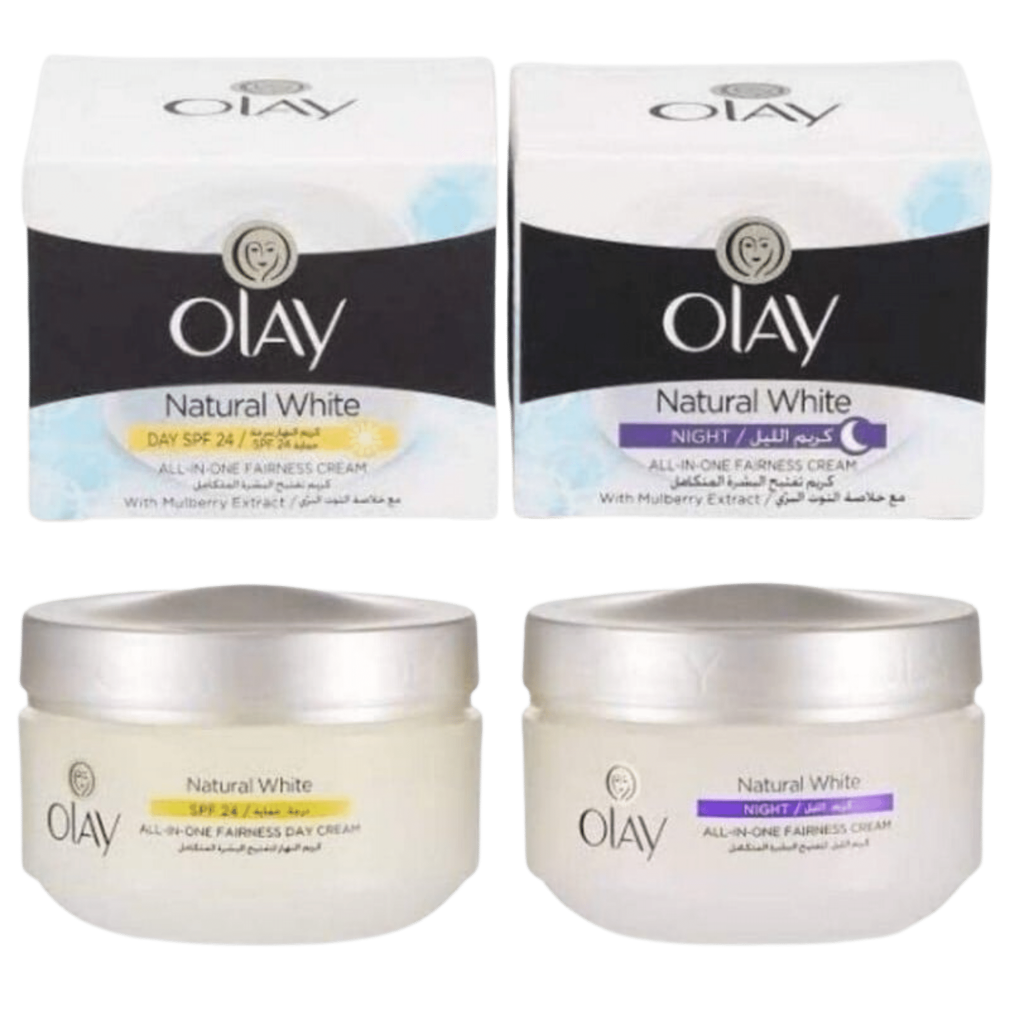 Olay Natural Aura Special Offer Day Cream + Night Cream skinstash