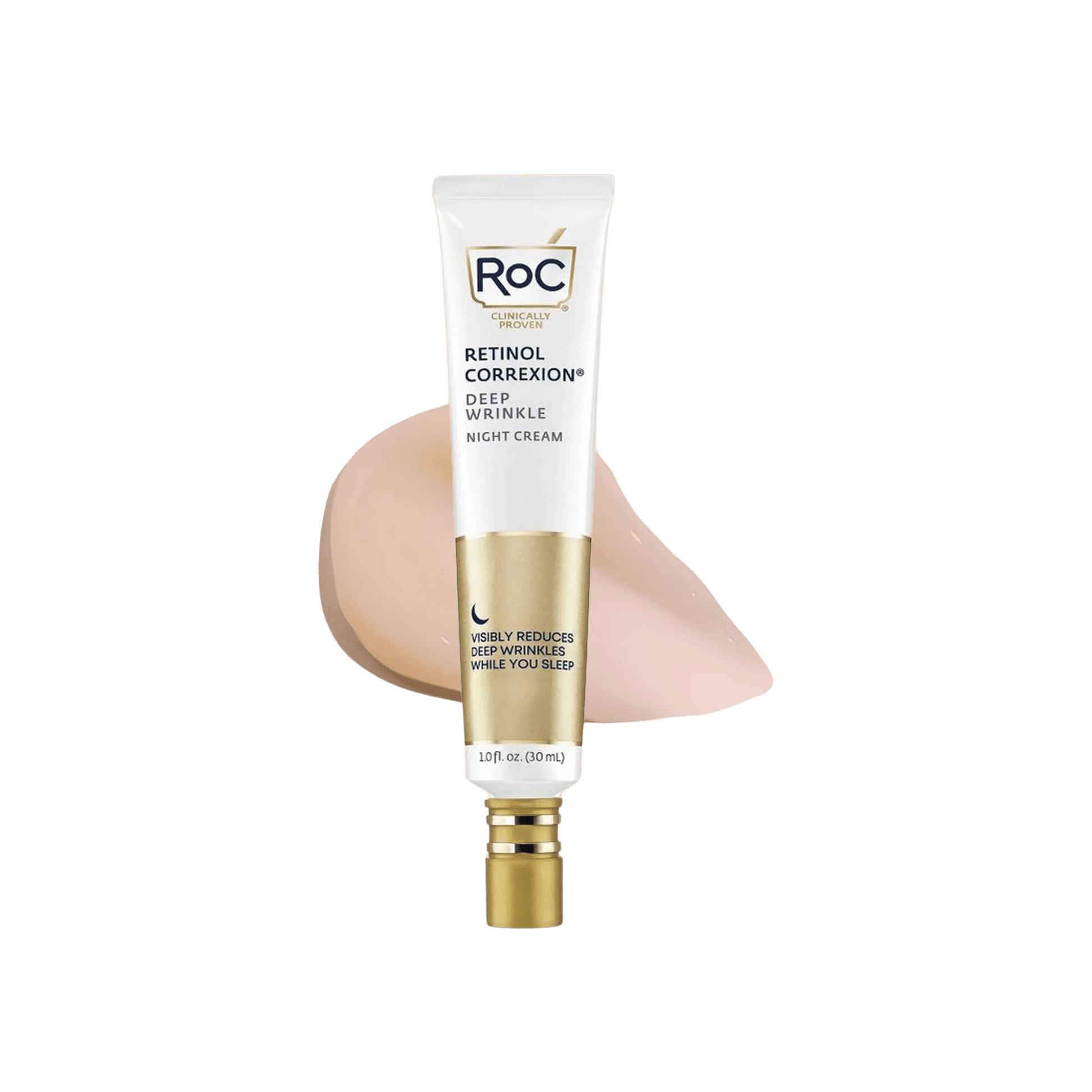 RoC Retinol Correxion Deep Wrinkle Night Cream (30ml) - Anti-Aging, Wrinkle Reducing (Pakistan)