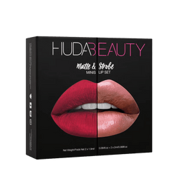 Huda Beauty Matte & Strobe Mini Lip Set (Versatile Lip Shades)
