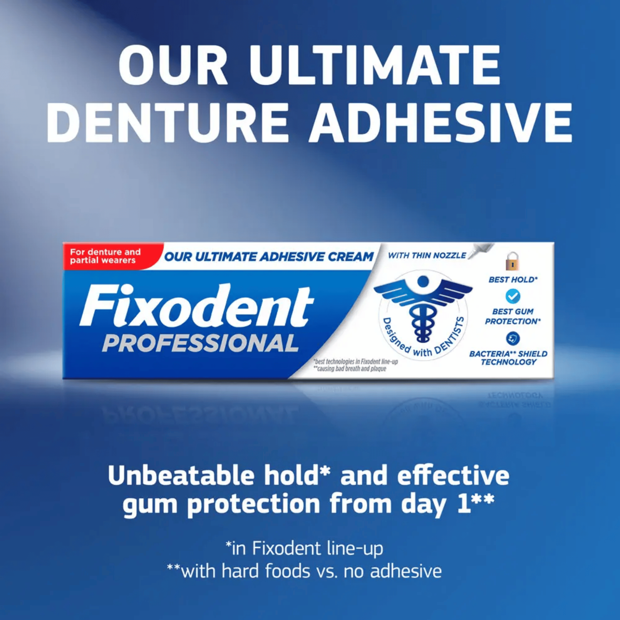 Fixodent Professional Ultimate Adhesive Cream (62g)