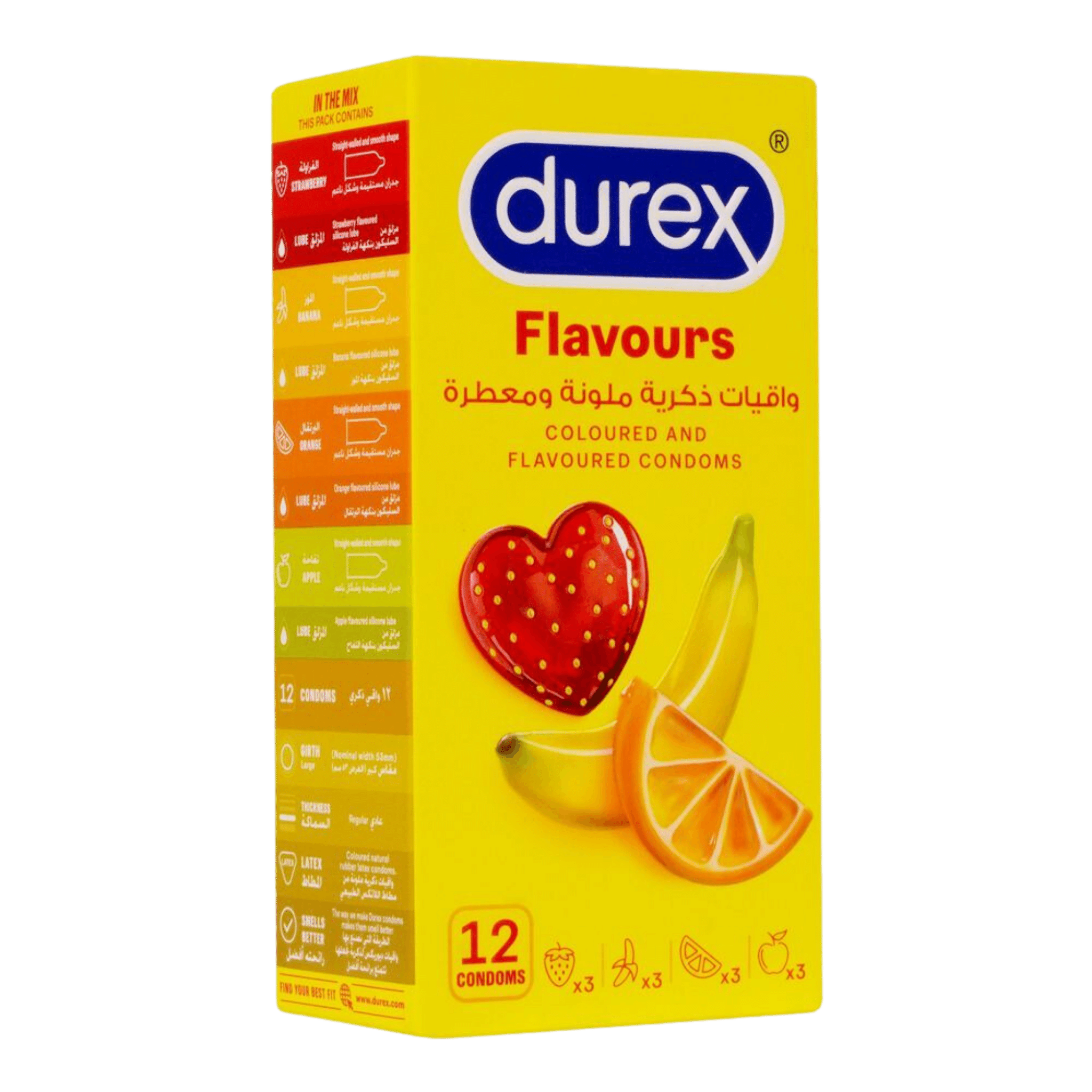 Durex coloured & flavoured condoms 12 pack pakistan