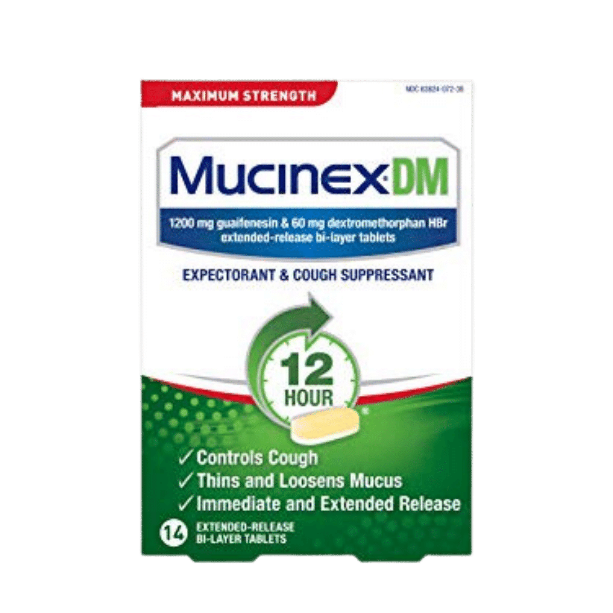 Mucinex DM (14ct) - Relieves Cough and Congestion (Pakistan)