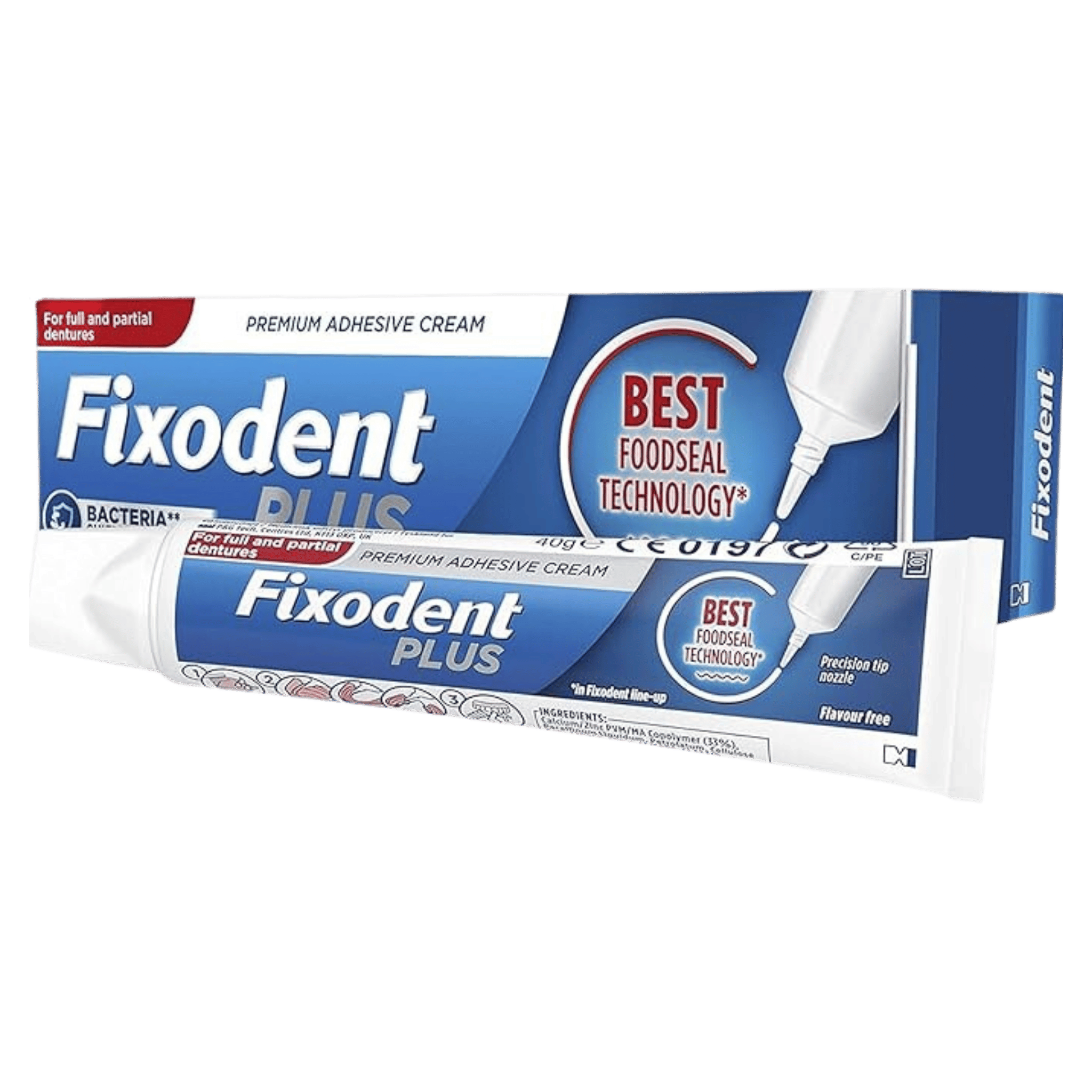 Fixodent Plus Adhesives Denture Cream (68g)