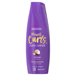 Aussie Miracle Curls Coconut & Jojoba Oil Shampoo 360ml for soft, hydrated curls in Pakistan