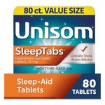 Buy Unisom Sleeptabs Nighttime Seep-Aid Tablets - 80 Ct (25g) Avialable In Pakistan!