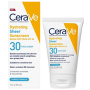 CeraVe Hydrating Sheer Sunscreen SPF 30 Face & Body (89 ml)