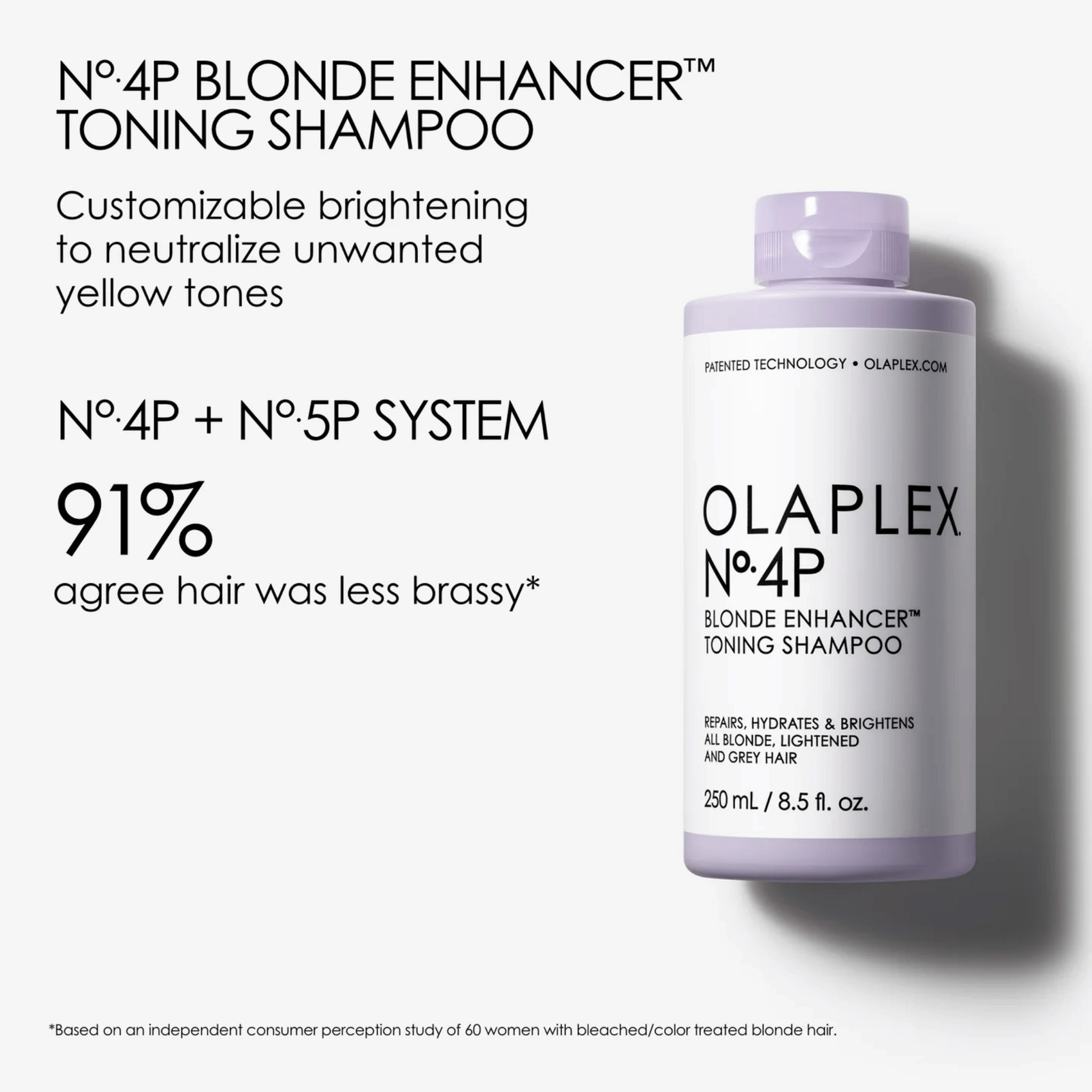 Olaplex No.4P Blonde Enhancer Toning Shampoo (250ml)